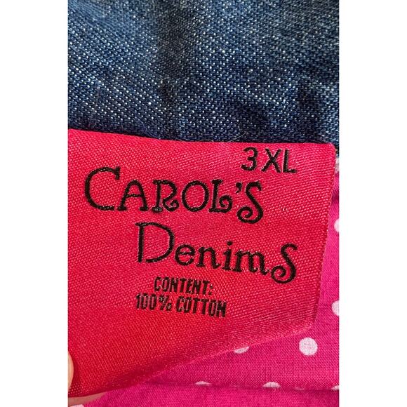 Vintage Carols's Denims 100% cotton jean jacket Size 3XL - Picture 3 of 8